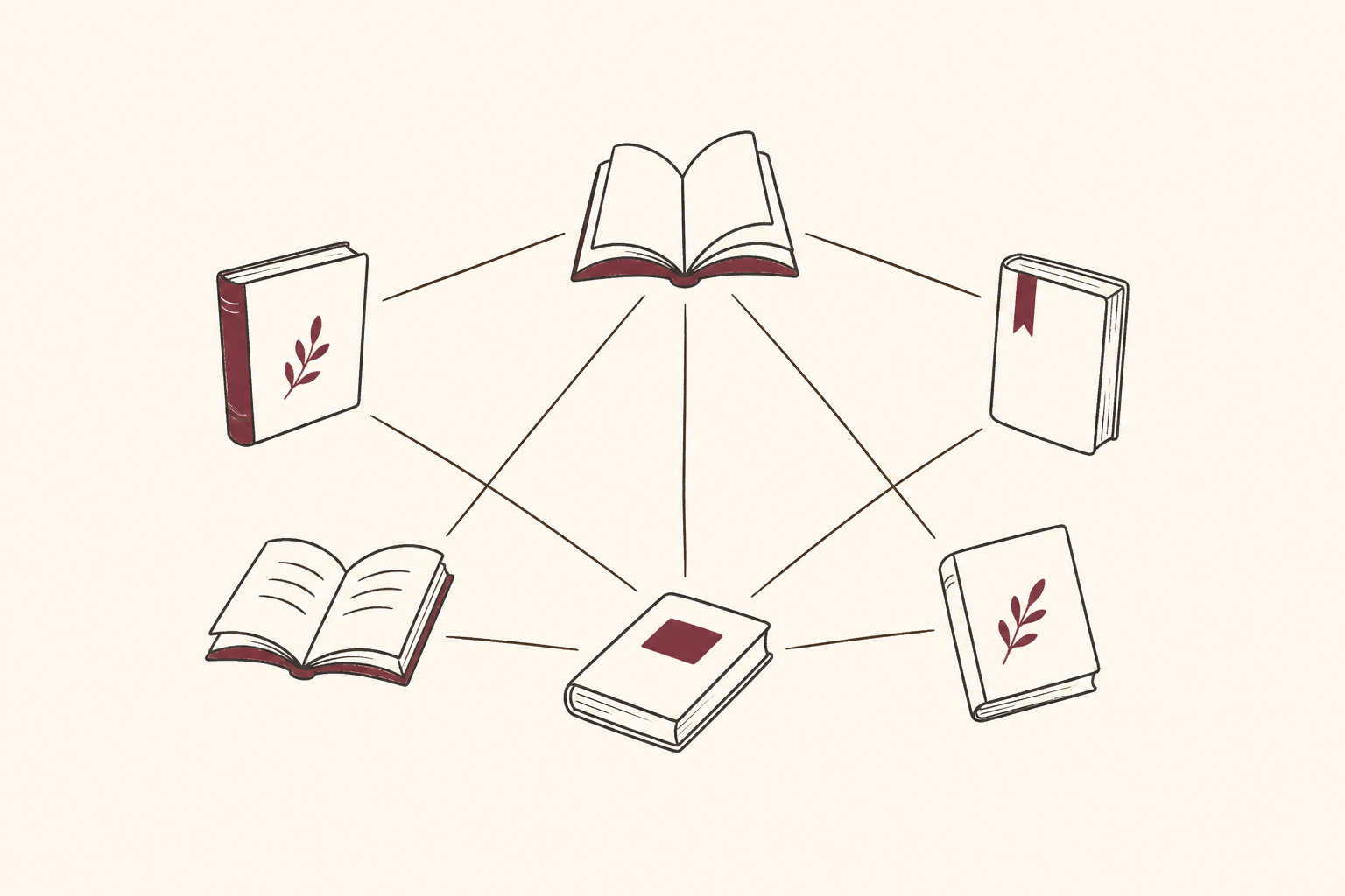 Reading community illustration