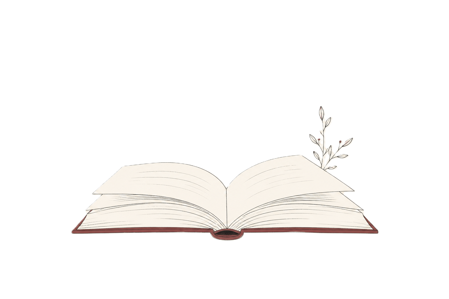 Open book illustration